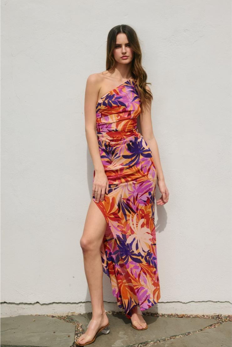 satin maxi dress near me self-portrait - Yellow Lace Satin Maxi Dress