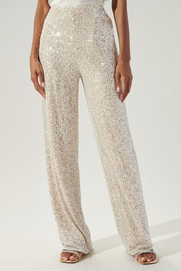 Sammy Champagne Sequin Trousers