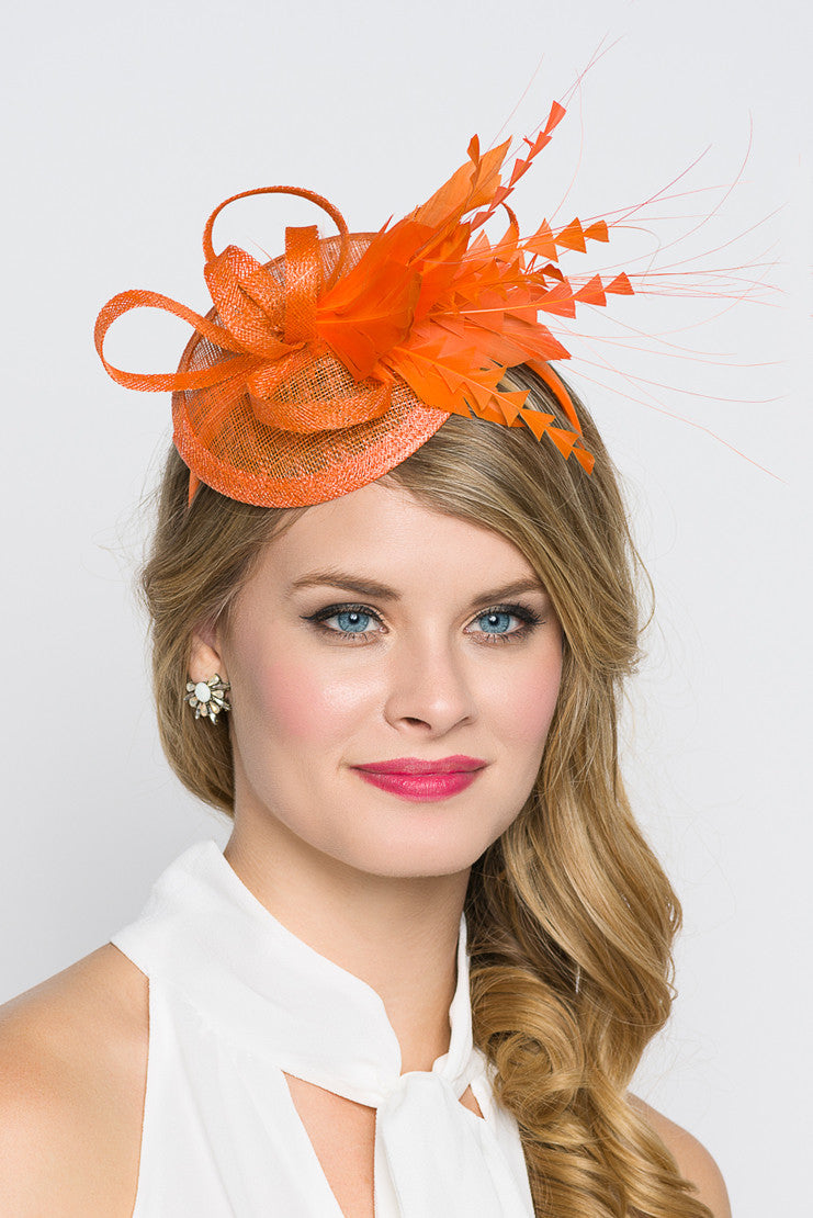 what colour fascinator with orange dress Wearing Orange for Awards in the Arts