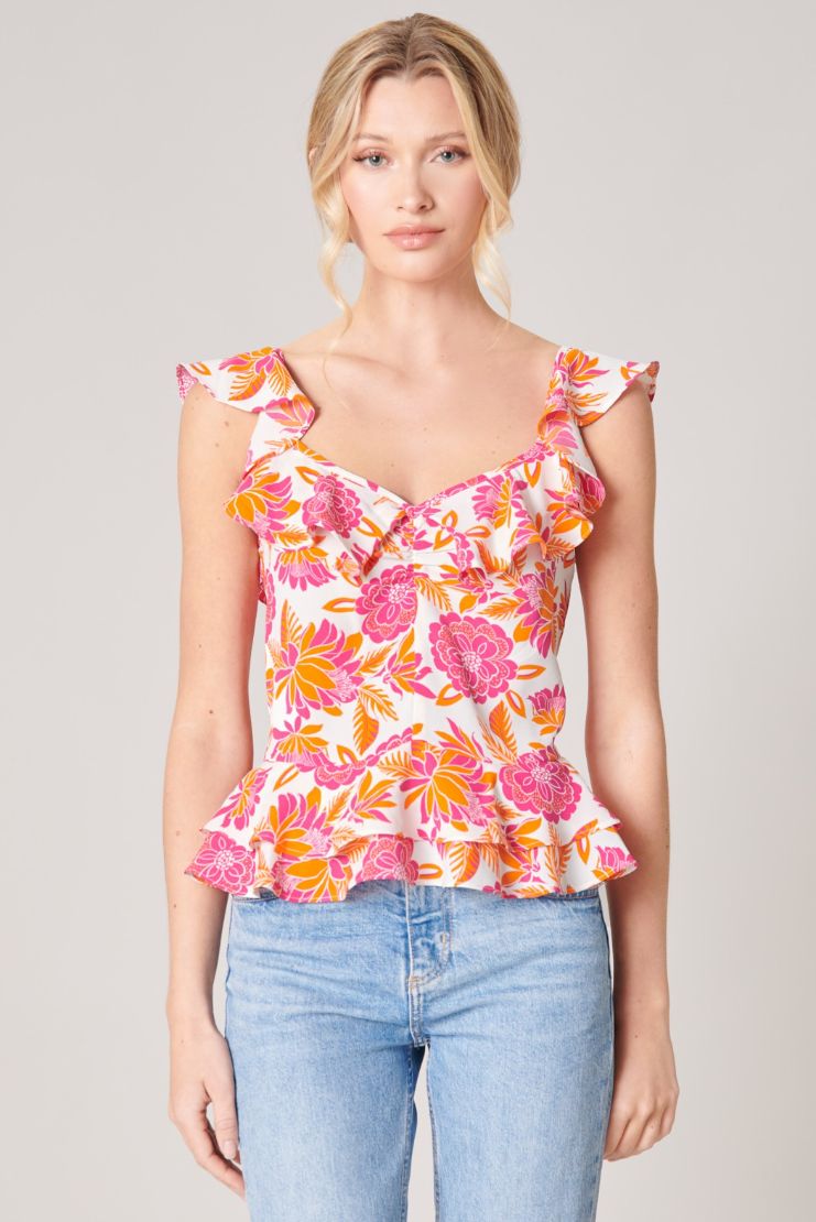 Ruffle peplum discount