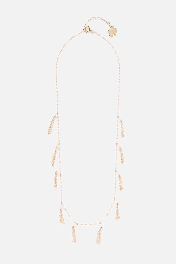 Waterfall 14K Gold Filled Tassel Necklace