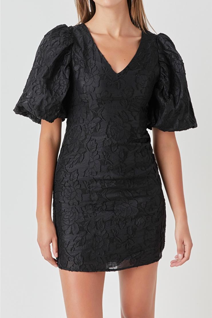 Fiona Floral Jaquard Mini Dress – Pippa & Pearl