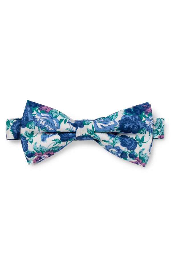 Chic Florals Bow Tie - Blue & Purple