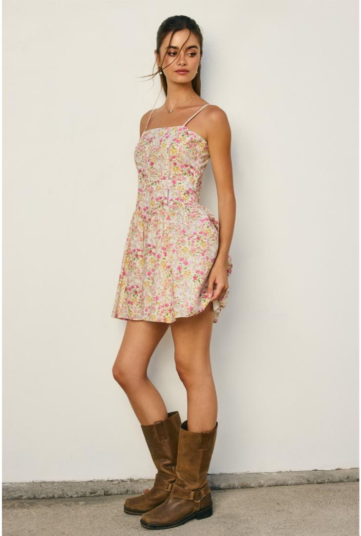 ladder lace dress Shona Joy Wright Ladder Lace Inset Mini Dress