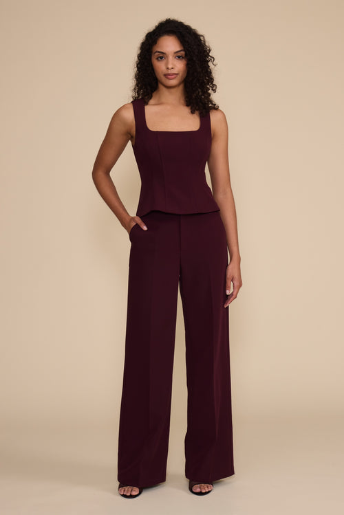 Leanne Maroon Trousers