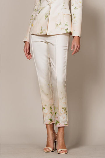 PRE-ORDER ONLY! (June '24) - Lyla Lilly Water Color Florals Printed Straight Leg Trousers