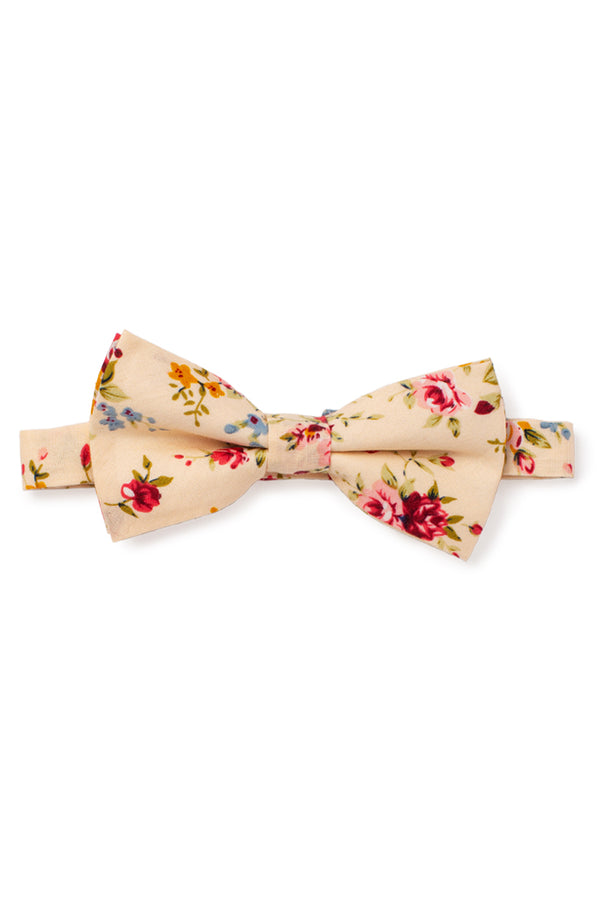 Florals Chic Floral Bow Tie - Ivory