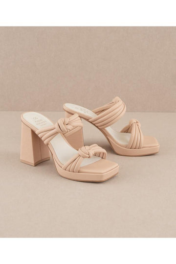 Kelly Knotted Double Strap Sandals
