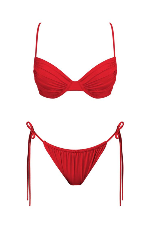 Scarlette Ruched Underwire String Bikini (Sold Separately)