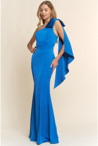 blue sash dress Roxy One Shoulder Bow Satin Maxi BUNDLE-50FOR1049 available for purchase separately Women's size:XL Brown Cowl Neck Corset
