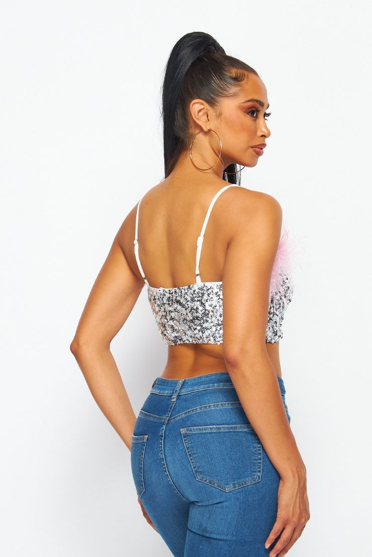 Bling This Way Sequin Crop Top – Pippa & Pearl