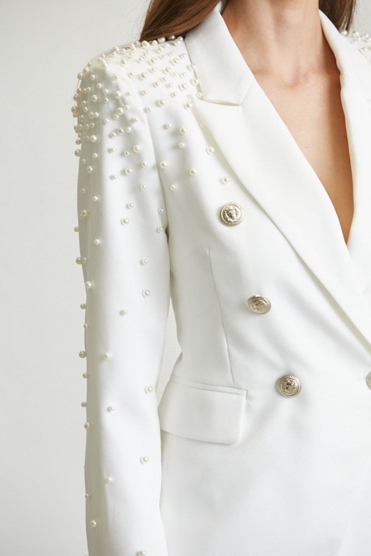 Antonella Pearls Blazer and Trousers ( Sold Separately)