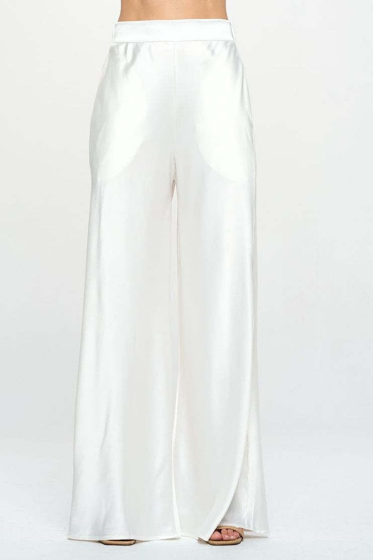 Arlette Silk Pants - Ivory – TULIO Fashion
