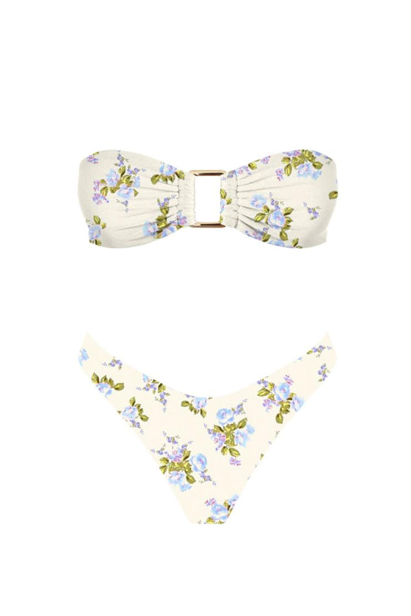 Isabelle Florals Strapless Top & Bottom Bikini (Sold Separately)