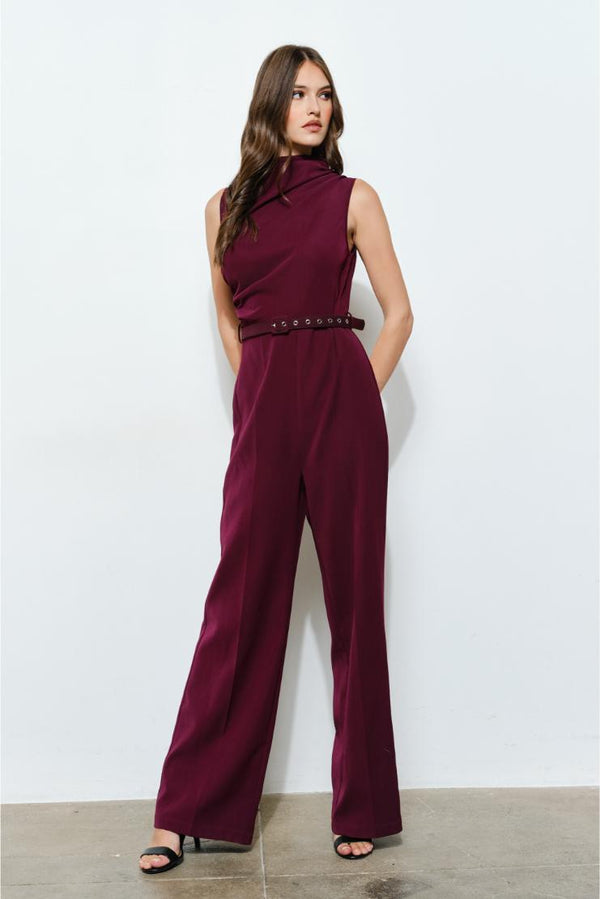 Khloe Asymmetric Belted Jumpsuit