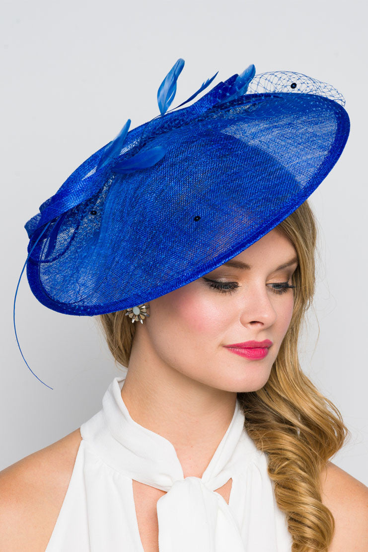 Wendy Fascinator - Royal Blue