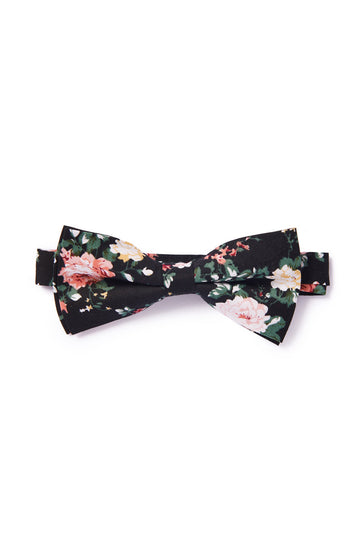 Rose Print Bow Tie