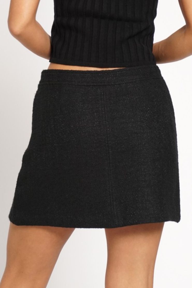 Elle Tweed Mini Skirt