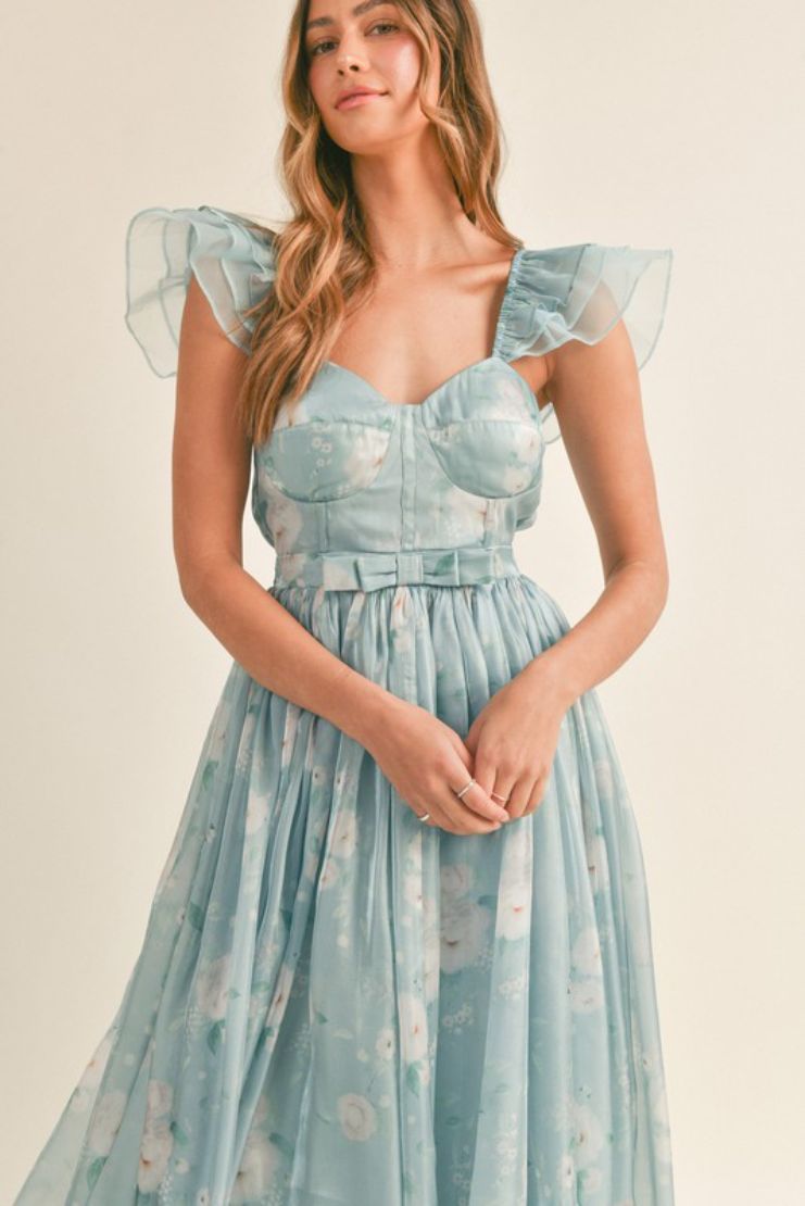 Buy Blue Floral Dress Online