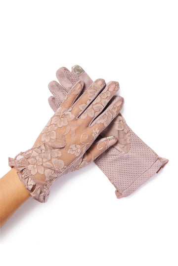 vintage purple gloves