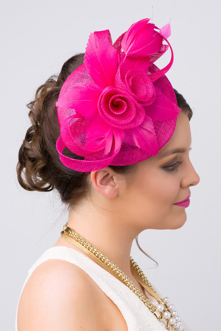 Hot Pink Fascinator