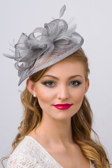 Penny Fascinator - Gray