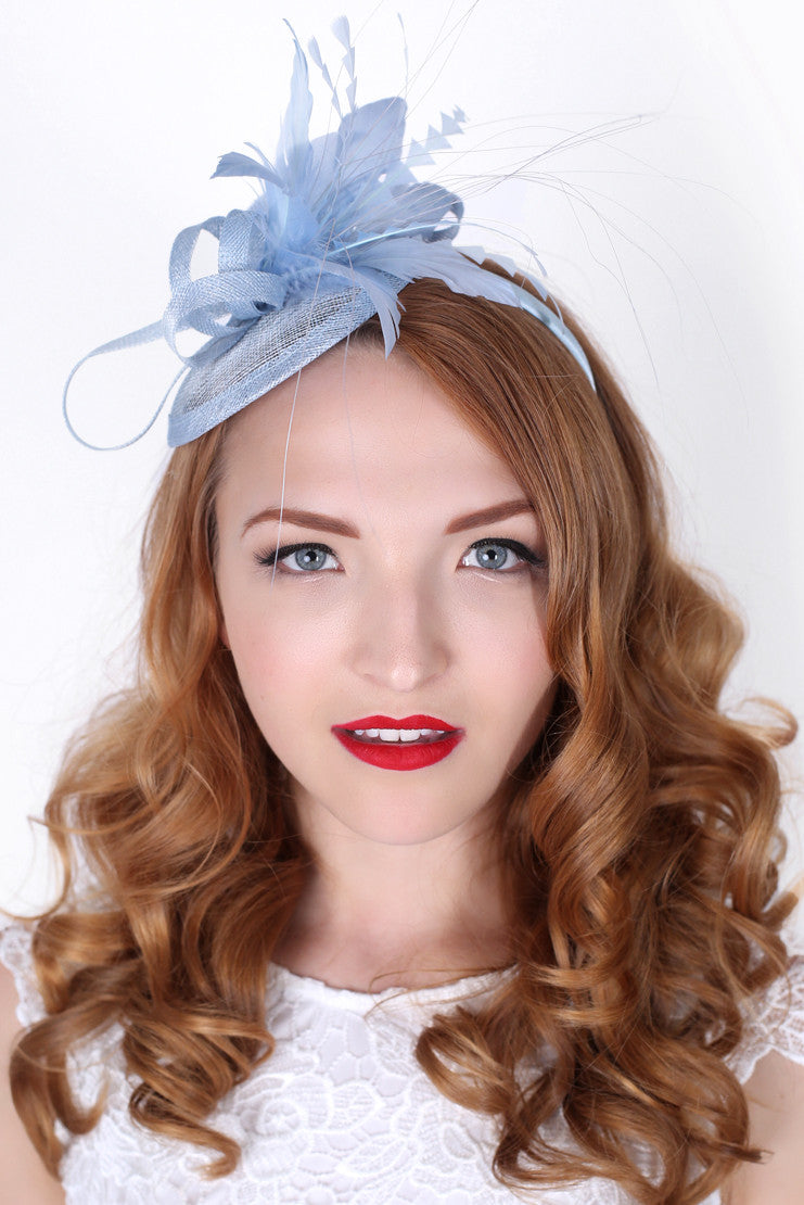 Light Blue Mini Fascinator
