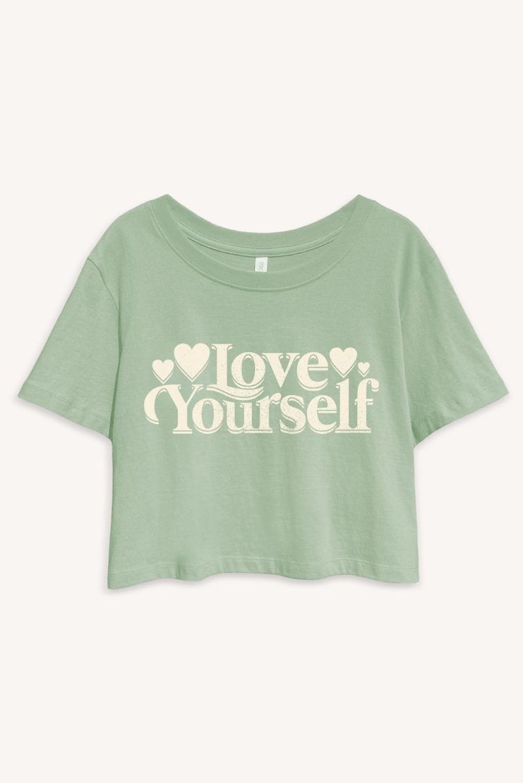 Love Your Self Graphic Tee - Mint