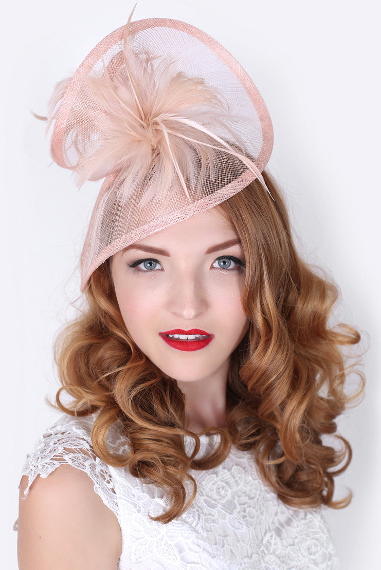 Nude Pink Twist Fascinator