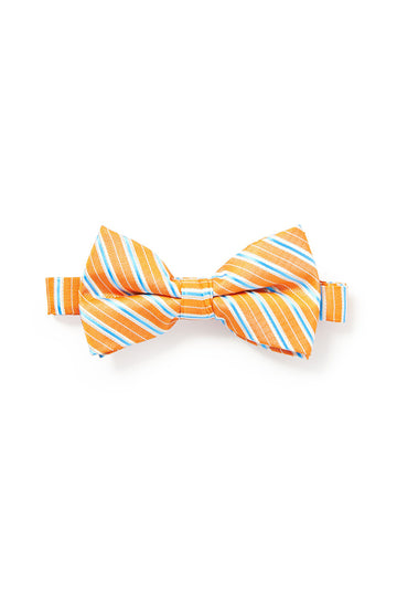 Striped Bowtie - Orange & Blue