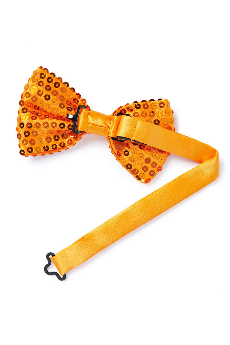Bright Orange Bow Tie