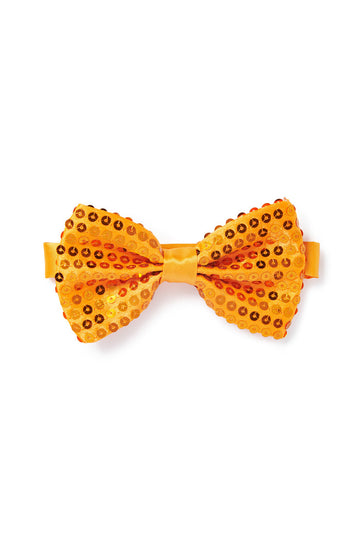 Orange Sequin Bow Tie