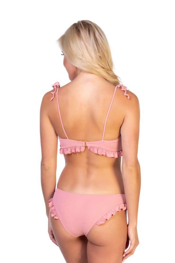 Hazel Ruffle Ribbed Two-Piece Bikini