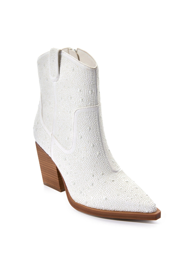 Dolly Pearl White Cowgirl Boots