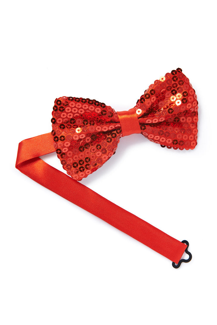 Red Sequin Bow Tie