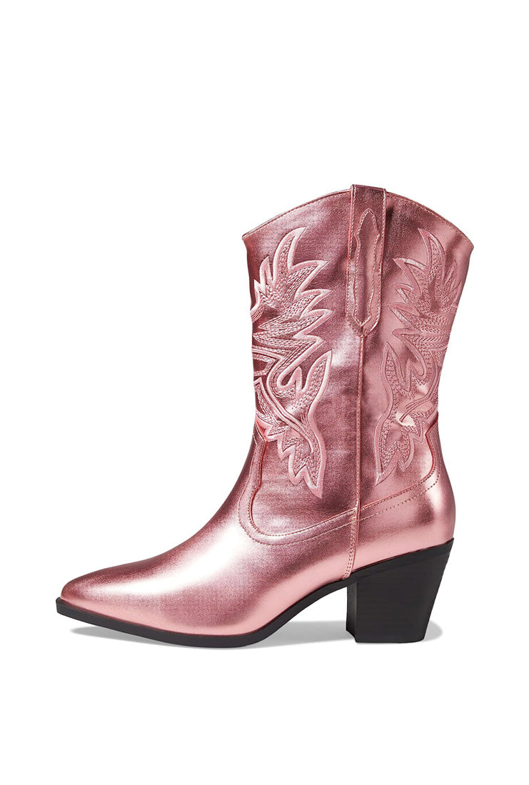 Oakley Pink Metallic Cowgirl Boots