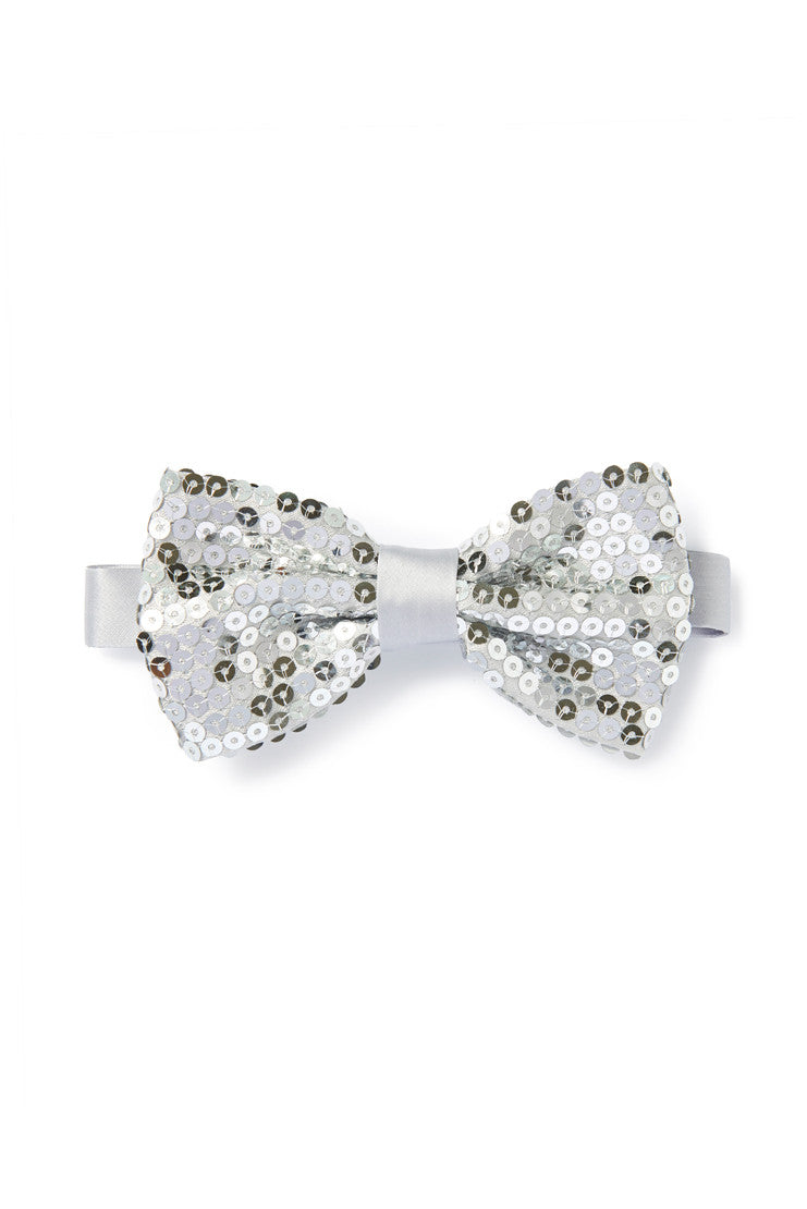 Silver Bow Tie