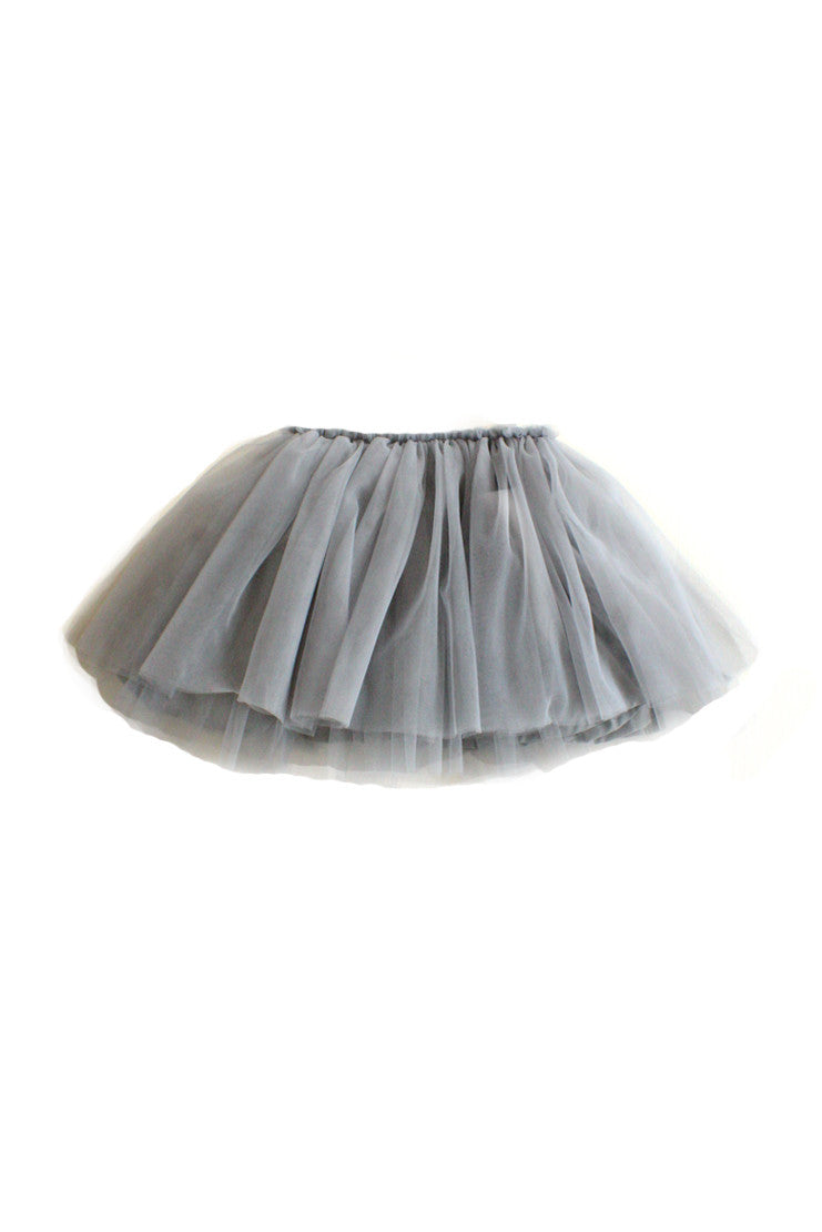 Gray Tulle Skirt