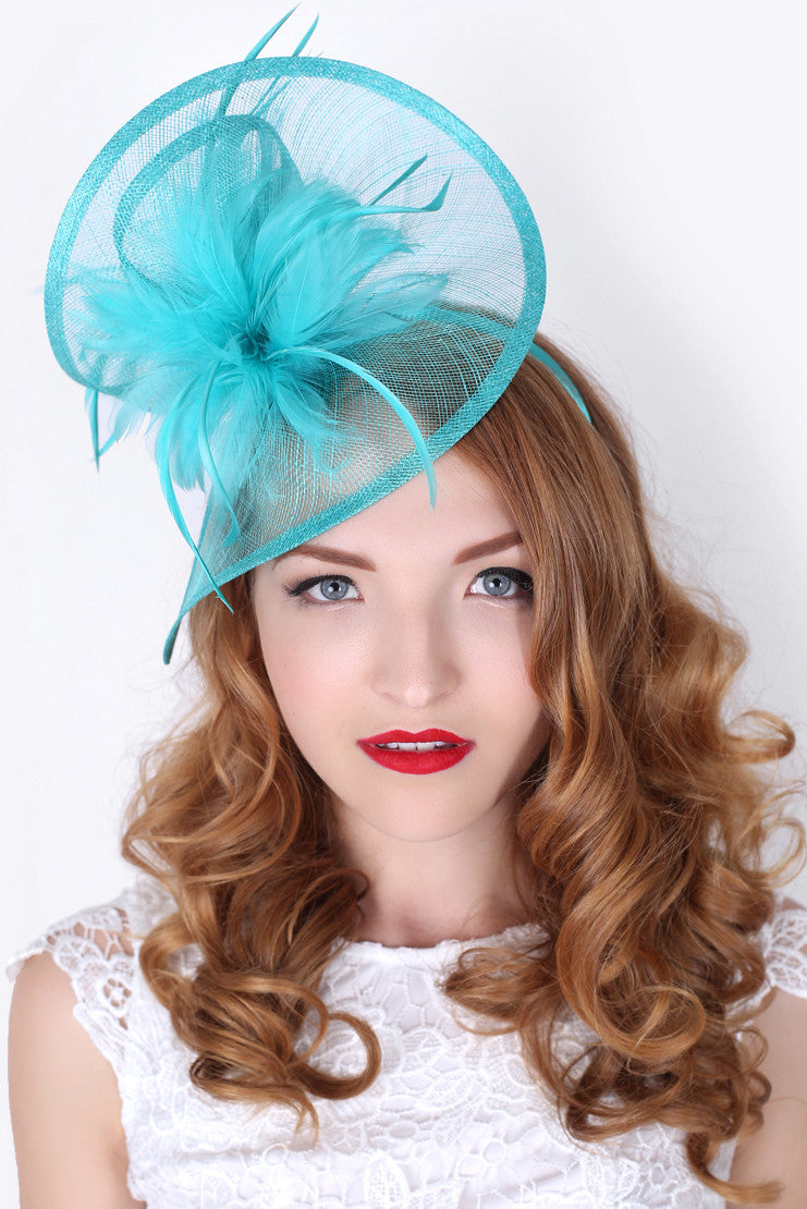 Turquoise Blue Fascinator