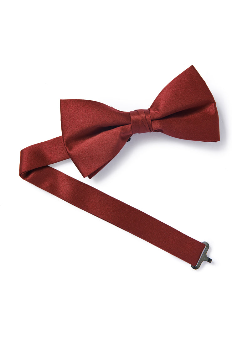 Deep Red Bow Tie